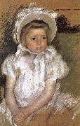 Mary Cassatt the girl wearing the white bonnet oil painting picture wholesale